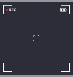 Camera screen interface Royalty Free Vector Image