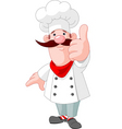 chef cook giving thumbs up vector image vector image