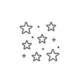 star shine line outline icon vector image