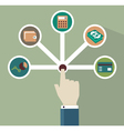 management of money vector image vector image