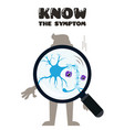 check symptoms vector image vector image