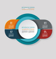 infographic design options template timeline vector image vector image