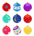 christmas balls vector image