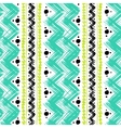 ethnic pattern hand painted with zigzag vector image vector image