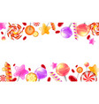 realistic sweets background vector image