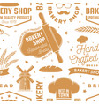 bakery shop seamless pattern or background vector image