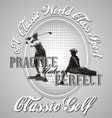 golf practice vector image vector image