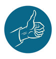 hand like gesture vector image vector image