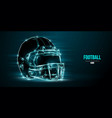 abstract silhouette of a nfl american football vector image