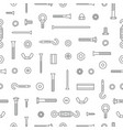 construction hardware screws bolts nuts vector image