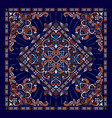 ornament bandana print traditional vector image
