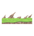 game landscape cartoon design nature landscape vector image