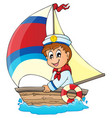 image with sailor theme 3 vector image