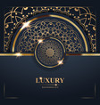 luxury golden mandala background free vector image vector image