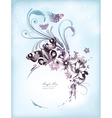 vintage floral background vector image vector image