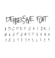 working font vector image vector image