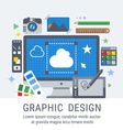 graphic design for web vector image vector image