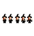 surprised halloween woman vector image