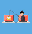 phishing scam hacker attack vector image vector image
