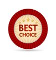 best choice golden label vector image