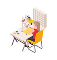 sewing factory icon vector image