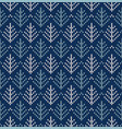 winter christmas tree x-mas knit seamless knitted vector image
