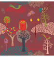 autumn park background vector image vector image
