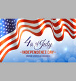 banner 4th of july usa independence day template vector image