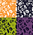 halloween seamless pattern vector image