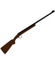 hunting rifle vector image vector image