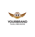 owl logo design concept template vector image