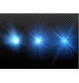 a set of lightning magic and bright light effects vector image