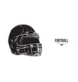 abstract silhouette of a nfl american football vector image