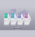 elements for infographic template vector image vector image