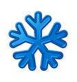 winter volume snowflake vector image