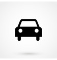 car icon isolated simple front logo vector image vector image
