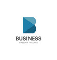 creative b letter concept logo vector image vector image