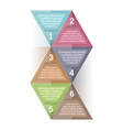 design template with four elements vector image vector image