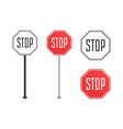 stop sign vector image