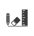 stationery icon vector image vector image