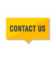 contact us price tag vector image