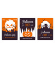 set abstract halloween party backgrounds 01 vector image