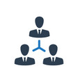 team building icon vector image vector image