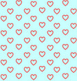 hearts pattern for valentines day background vector image