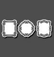 set of decorative frames vector image