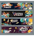 space cartoon style vector image vector image