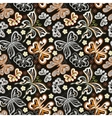 seamless floral background with butterflies vector image
