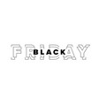 black friday banner design vector image vector image