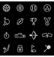 line sport icon set vector image vector image