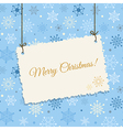 winter vintage card design vector image